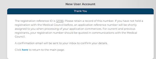 New User Account IMC Registration