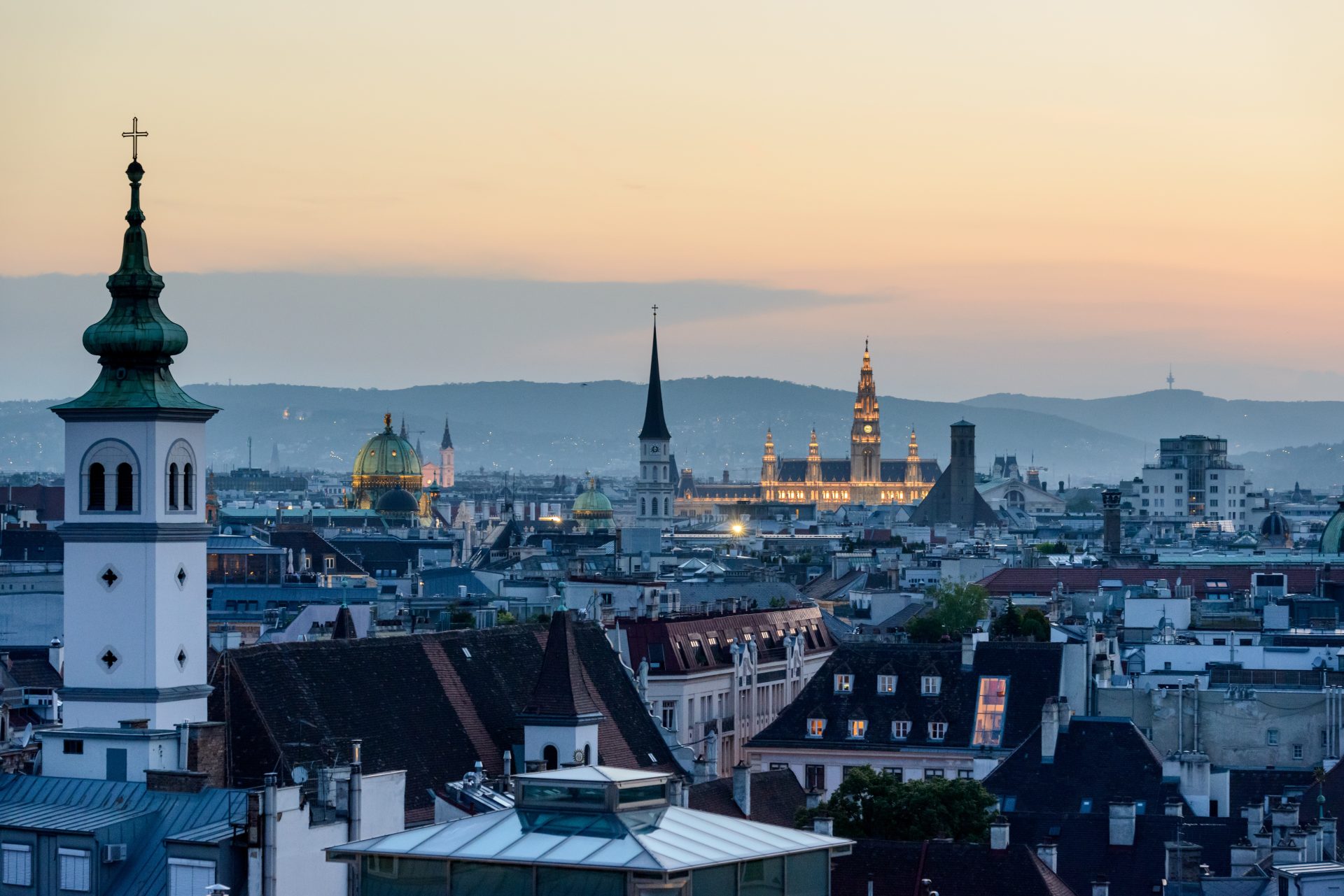 Beč, Austrija iz daljine