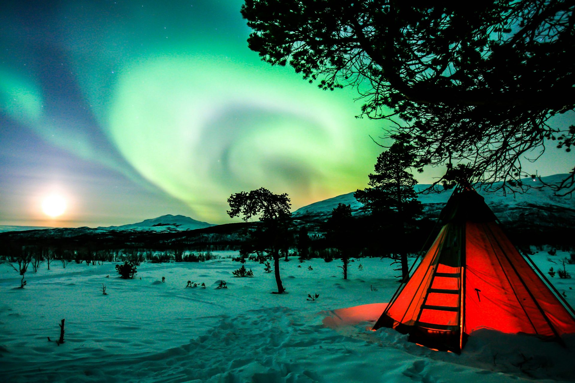 Aurora borealis u Švedskoj